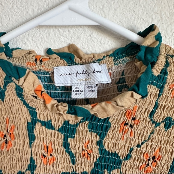 NWOT Never fully dressed floral boho midi prairie dress - Picture 5 of 7